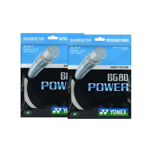 YONEX Badminton Racket Strings BG80PCH 2 Pack