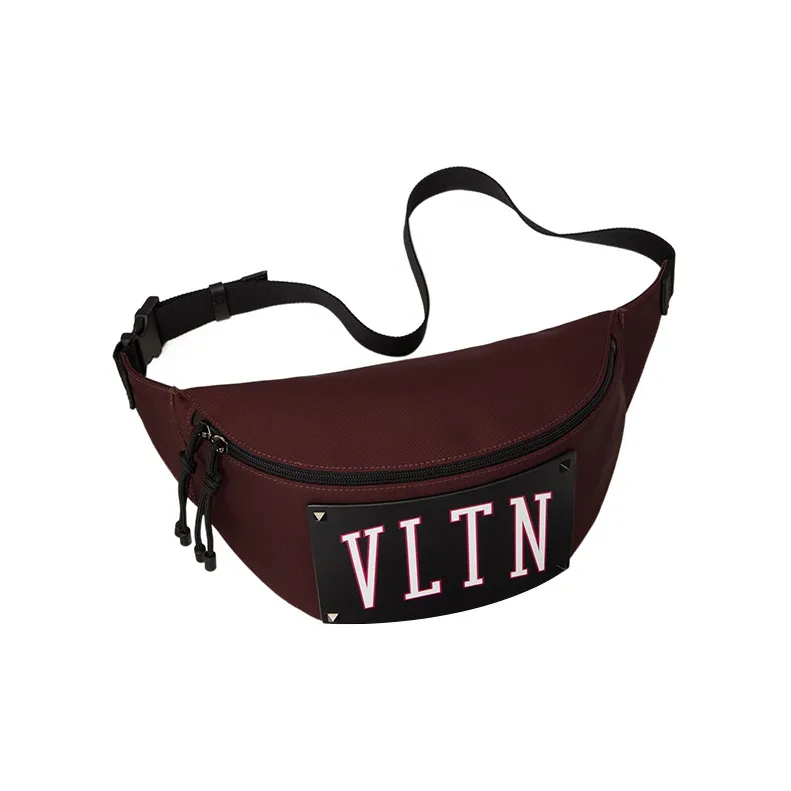 Valentino VLTN Nylon Shoulder Bag, Fanny Pack Men's Red/Black-4