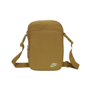 Nike Heritage Nylon Cell Phone Pouch, Shoulder Bag, Crossbody Bag Unisex Khaki/Yellow