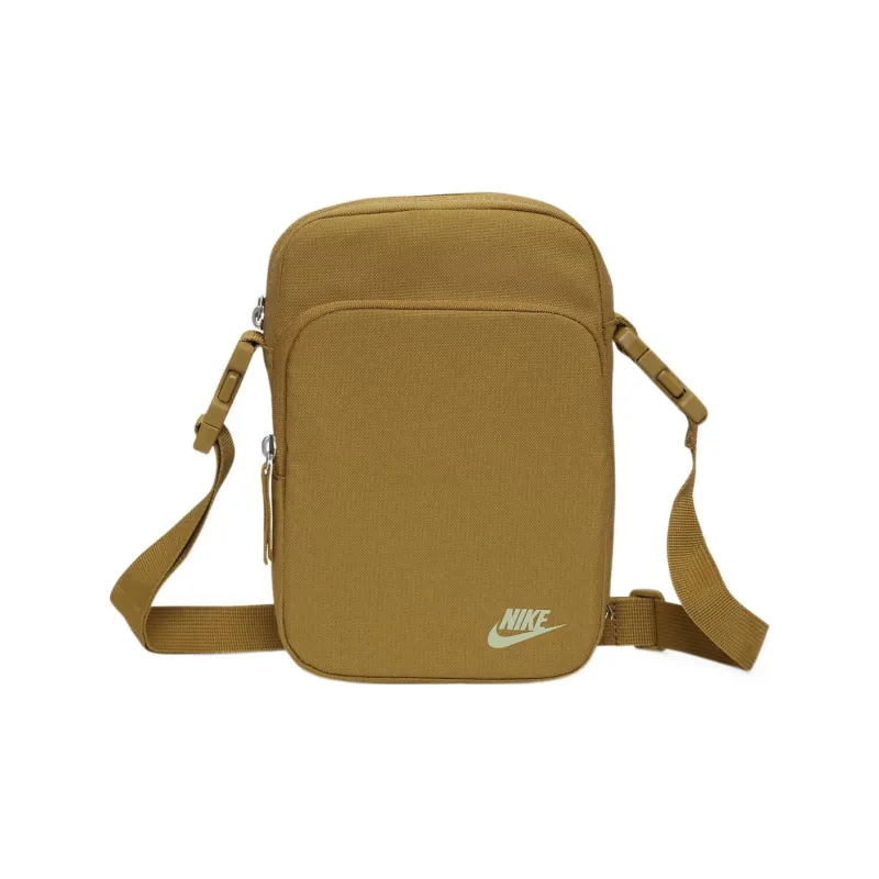 Nike Heritage Nylon Cell Phone Pouch, Shoulder Bag, Crossbody Bag Unisex Khaki/Yellow-0