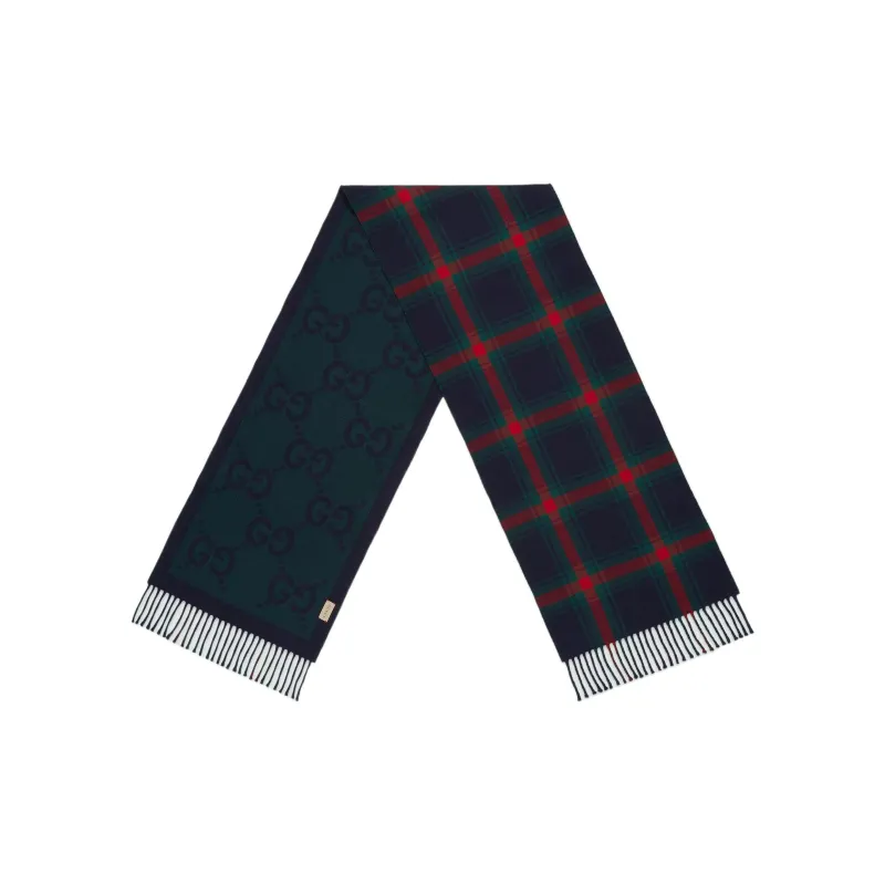GUCCI Knit Scarves Women's Green-1