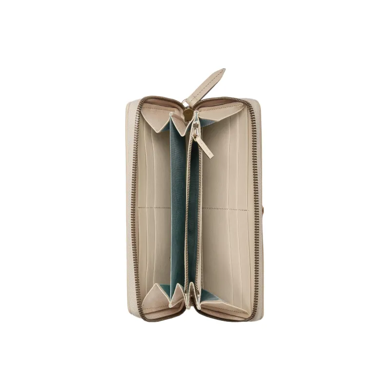GUCCI Diana Leather Wallet Women's Beige-3