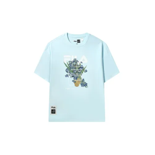 FILA Van Gogh Museum 2.0 T-Shirts Women's Sky Light Blue