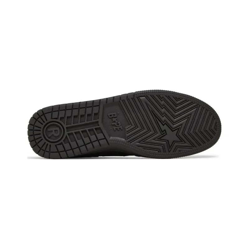A BATHING APE SK8 STA URBAN FALL Stylish Skateboarding Shoes Men's Black-5