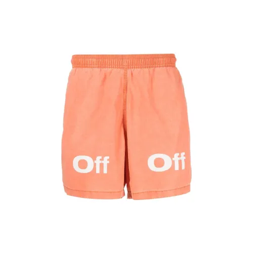 OFF-WHITE Swimming Shorts Men Orange