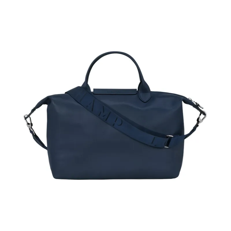 LONGCHAMP Cow Leather One Shoulder Handbags Large Size Women's Navy-2