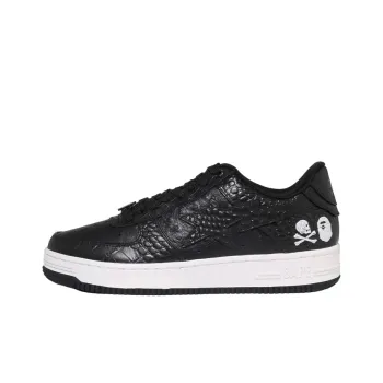 BAPE Neighborhood X Bapesta 'Black Crocodile & Ostrich'