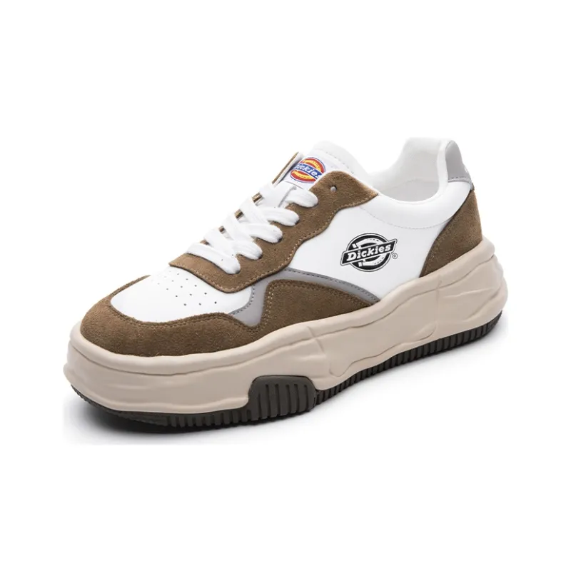 Dickies Low Top Sports Casual Shoes Women's White Brown-1