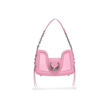 JELLYTOYBOY PU Moon Rabbit Bag Hot Girl Shoulder Bag Crossbody Bag Large Size Women's Silver/Pink