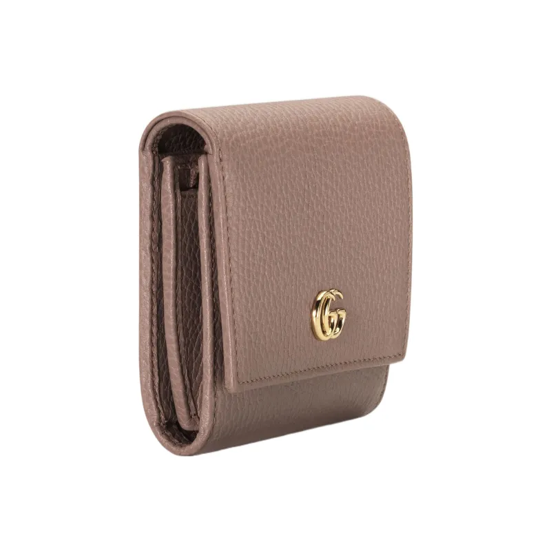 GUCCI GG Marmont Leather Wallet Women's Pink-1