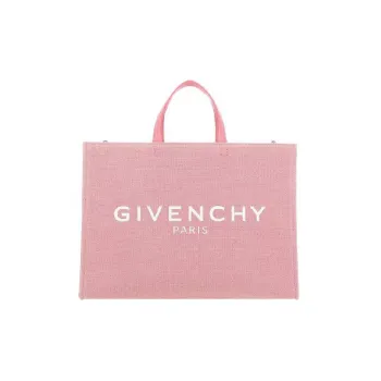 GIVENCHY Canvas Tote Bag Shopping Bag One Shoulder Crossbody Canvas Bag Handbag Medium Size Women's Pink
