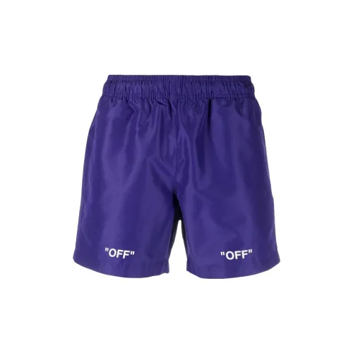 OFF-WHITE Off Logo Print Swim Shorts 