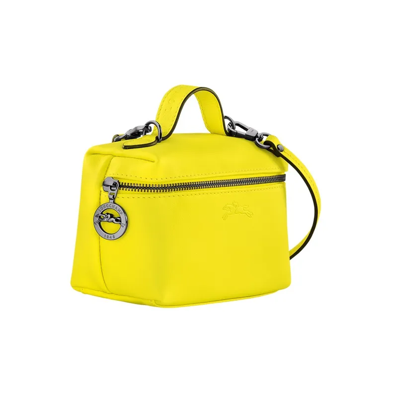 LONGCHAMP Cow Leather Handbag, Shoulder Bag, Crossbody Bag Mini Women's Lemon Yellow-1