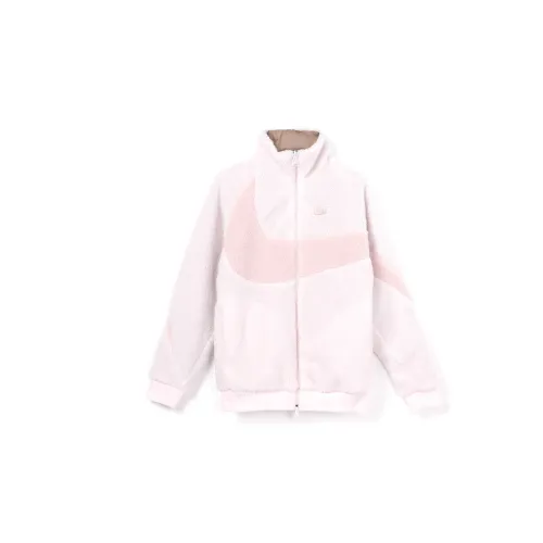Nike Big Swoosh Reversible Boa Jacket (Asia Sizing) Light Soft Pink