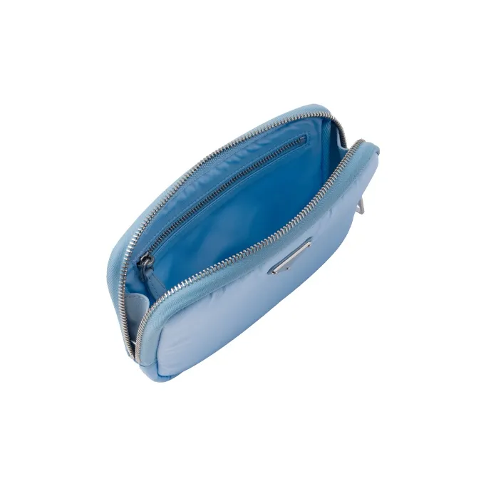 PRADA Recycled Nylon Wallet Tubas Women's Light Blue-3