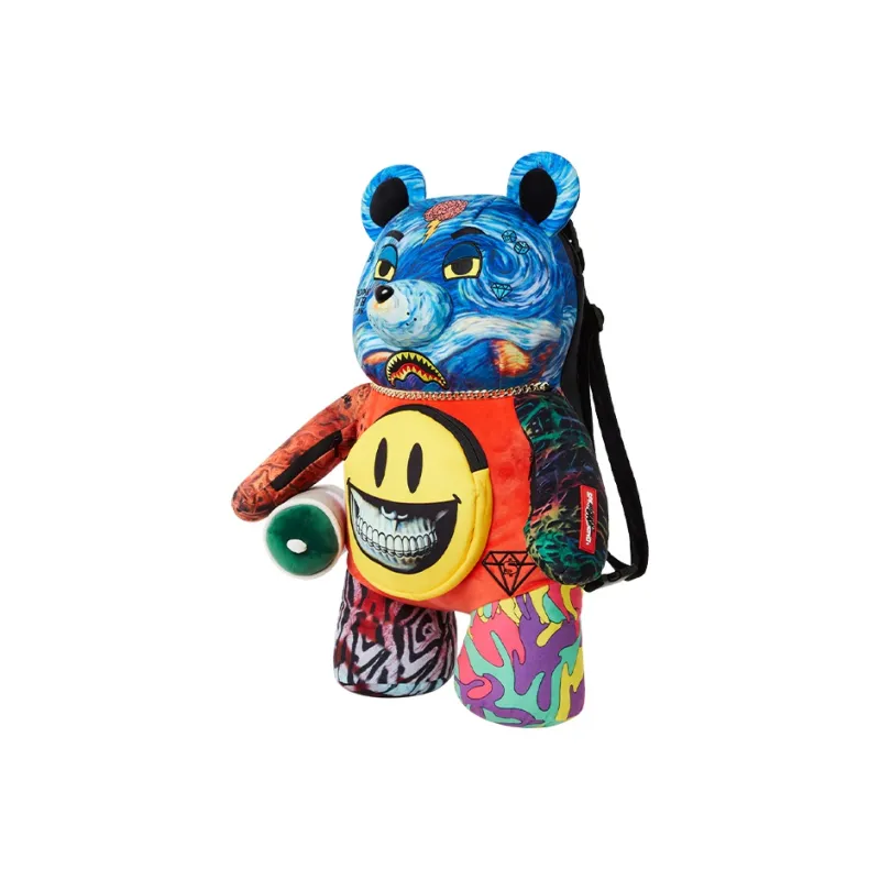 SPRAYGROUND × Ron English Collaboration Polyester Doll Bag Backpack Large Size Unisex Multicolor-1
