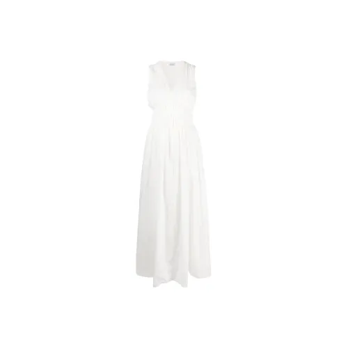 Brunello Cucinelli Sleeveless Dresses Women's White