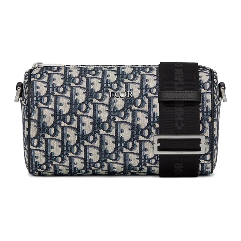 DIOR Oblique Embroidery Messenger Bag, Shoulder Bag, Crossbody Bag Men's-3