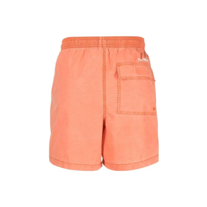 OFF WHITE Swimming Shorts Men Orange-1