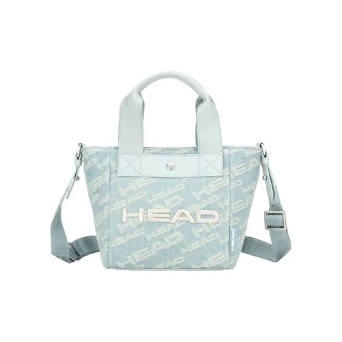 HEAD Tote Bag Shopping Bag Shoulder Bag Crossbody Bag Small Size Unisex Light Blue/Beige