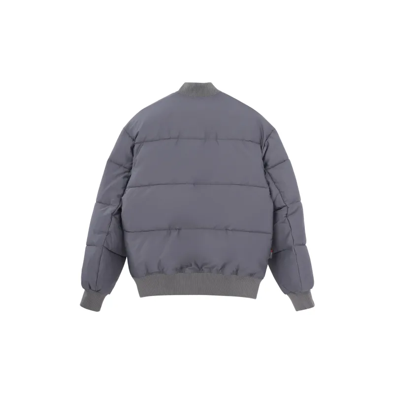 New Era Puffer Jackets Unisex Gray-1