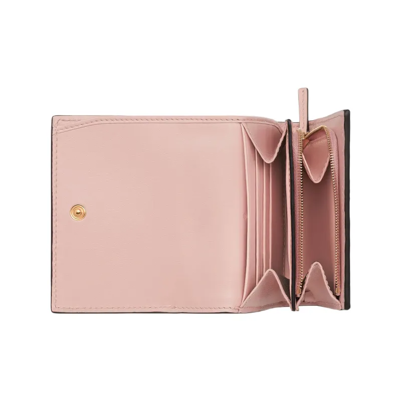 GUCCI Quilting Leather Card Holder Wallet Women's Pink-4