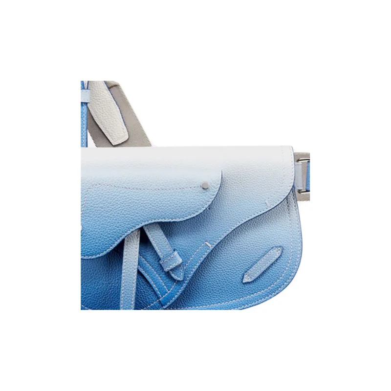 DIOR Saddle Cow Leather Saddle Bag, Shoulder Bag, Crossbody Bag, Clutch Men's Blue-3