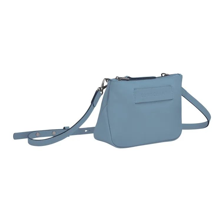 LONGCHAMP 3D Cow Leather Clutches Shoulder Bag Crossbody Bag Regular Women's Dark Gray-1