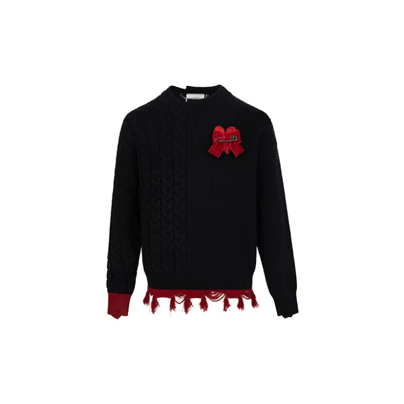 13 DEMARZO Sweater Unisex Includes Gift Box Sets Black-1