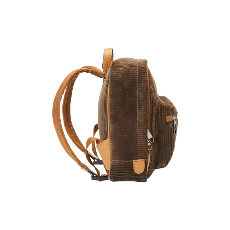 GUCCI Corduroy Kids' Backpacks Kids' Olive Green-3