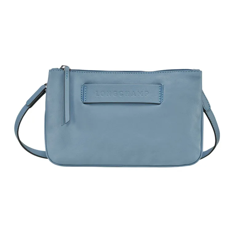 LONGCHAMP 3D Cow Leather Clutches Shoulder Bag Crossbody Bag Regular Women's Dark Gray-0