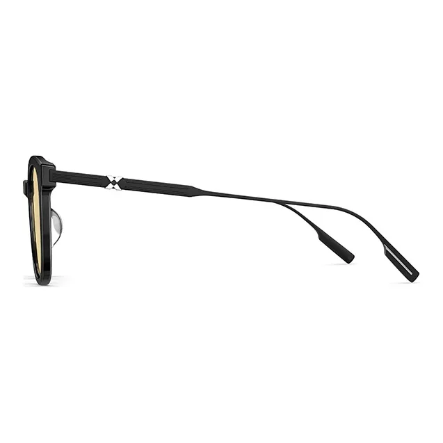 MOLSION Plate Frame Square Sunglasses Men's Multicolor-13