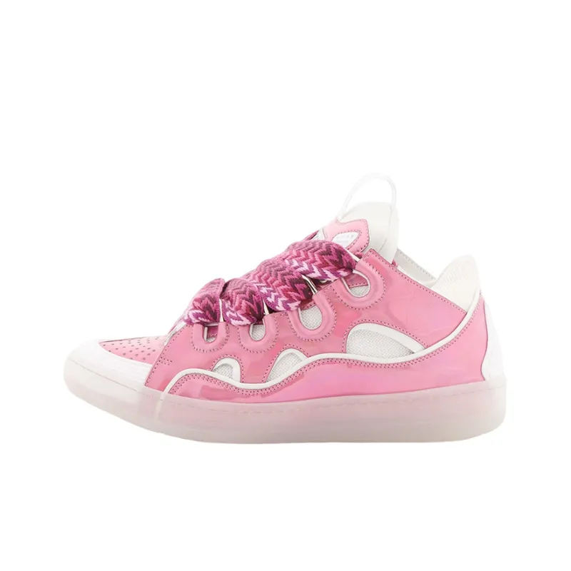 Lanvin Women's Curb Sneaker 'Metallic Pink'-0