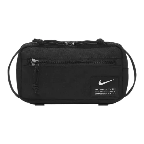 Nike Polyester One Shoulder Crossbody Bag Sling Bag Fanny Pack Unisex Black
