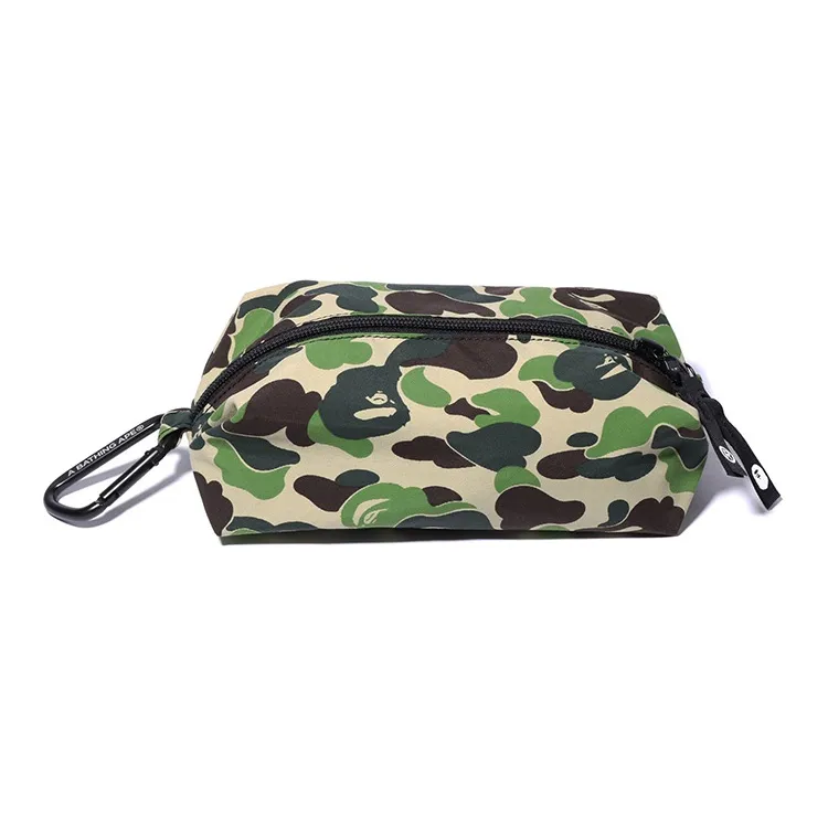 A BATHING APE Nylon Clutch Unisex Green-0
