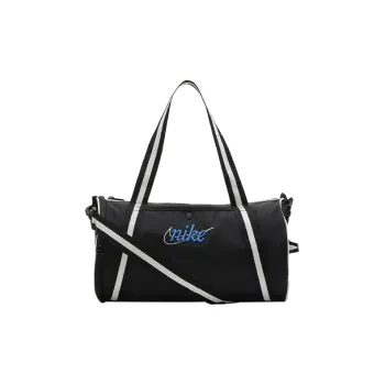Nike Heritage Polyester Portable One Shoulder Crossbody Gym Bags Large Size Unisex Black