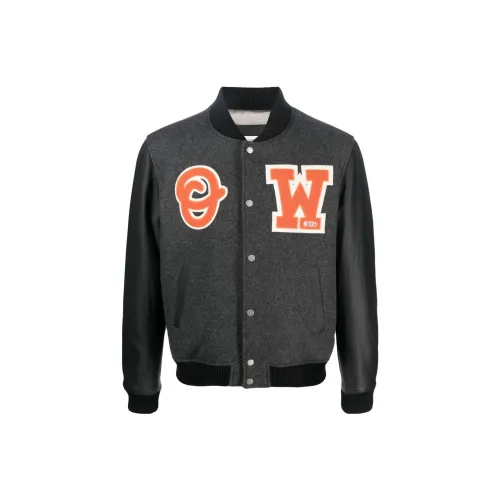 OFF-WHITE Baseball Jerseys Men Coal Gray