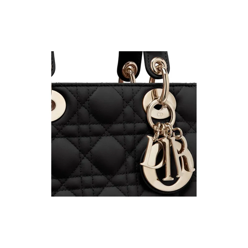 DIOR Lady DiorMy ABCDior Sheepskin Lady Dior Bag, Shoulder Bag, Crossbody Bag, Handbag Trumpets Women's Black-3