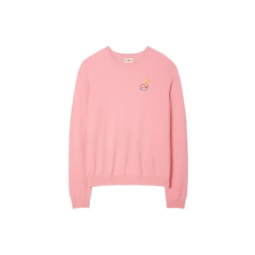 TORY BURCH Cashmere Sweaters Women's Cherry Blossom Pink