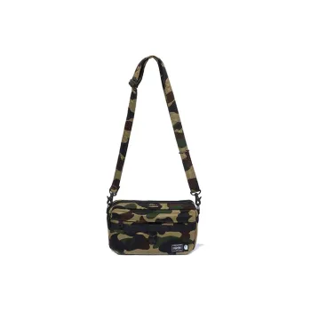 A BATHING APE PORTER Collaboration Polyester Crossbody Bag Shoulder Bag Small Size Men's Green