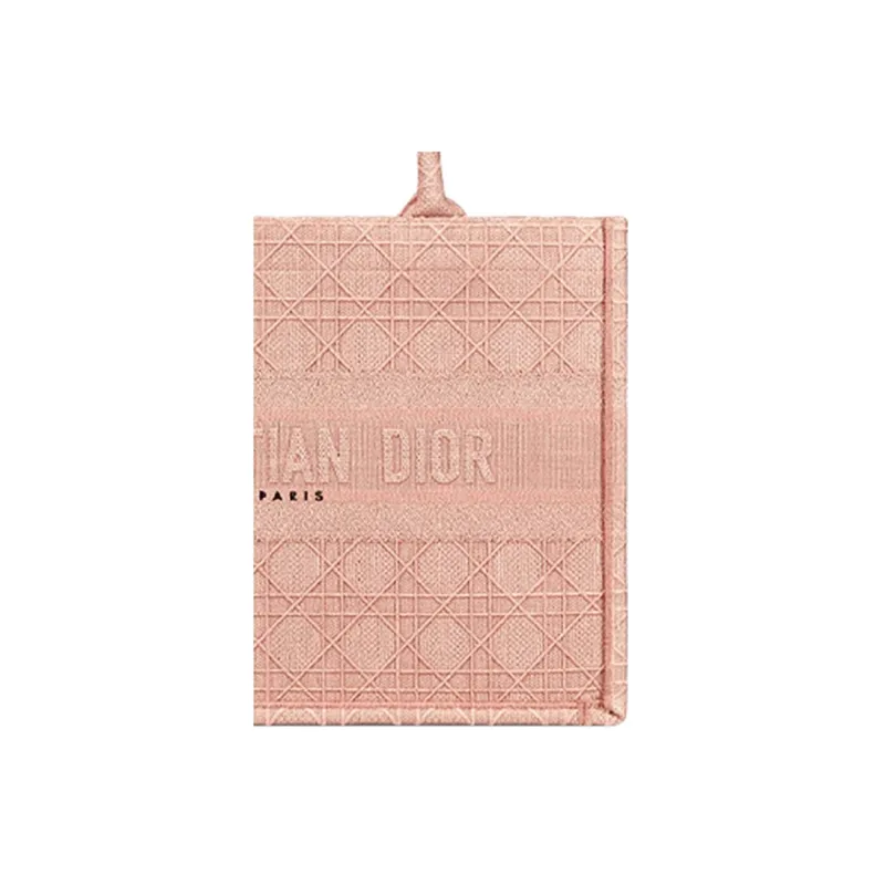 DIOR BookTote Embroidery Tote Bag, Shopping Bag, Handbag Small Size Women's Candy Color, Cherry Blossom Pink-3