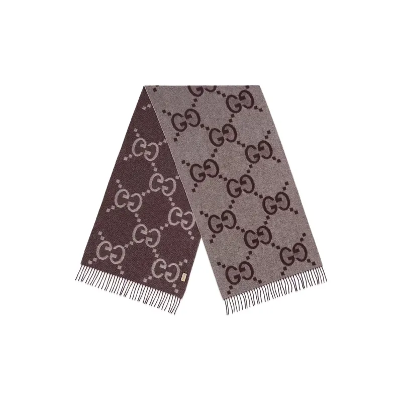 GUCCI Gg Damier jacquard Scarf-1