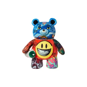 SPRAYGROUND × Ron English Collaboration Polyester Doll Bag Backpack Large Size Unisex Multicolor