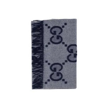GUCCI Gg Jacquard Fringed Scarf