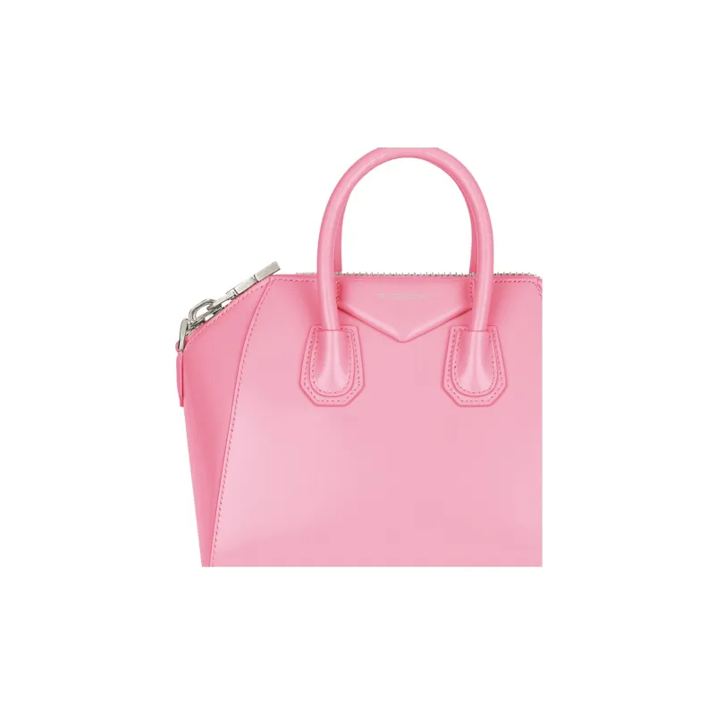 GIVENCHY Antigona Calfskin Shoulder Bag Crossbody Bag Handbag Mini Women's Pink-4