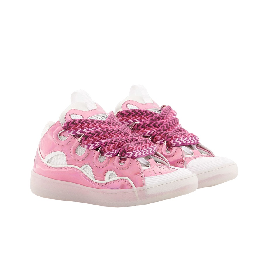 Lanvin Women's Curb Sneaker 'Metallic Pink' - POIZON