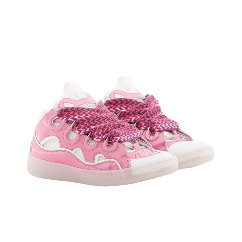 Lanvin Women's Curb Sneaker 'Metallic Pink'-2