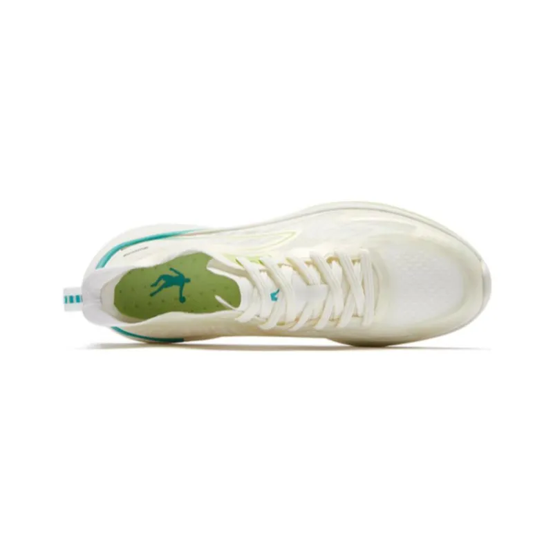 QIAODAN Light Speed 2.0Plus Cushioning Breathable Low Top Running Shoes Men's Ivory-4