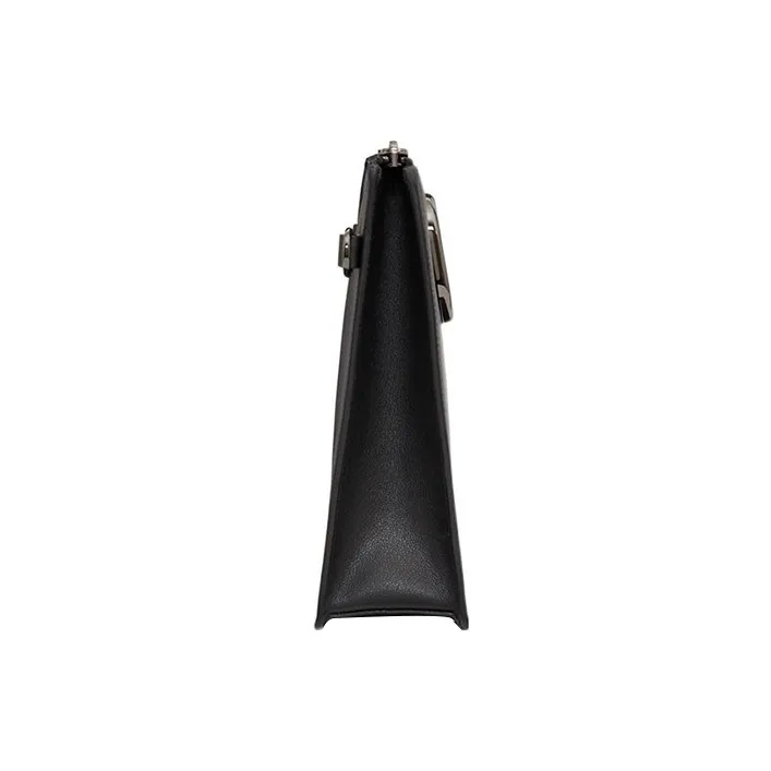 Valentino Vlogo Calfskin Clutch Men's Black-2