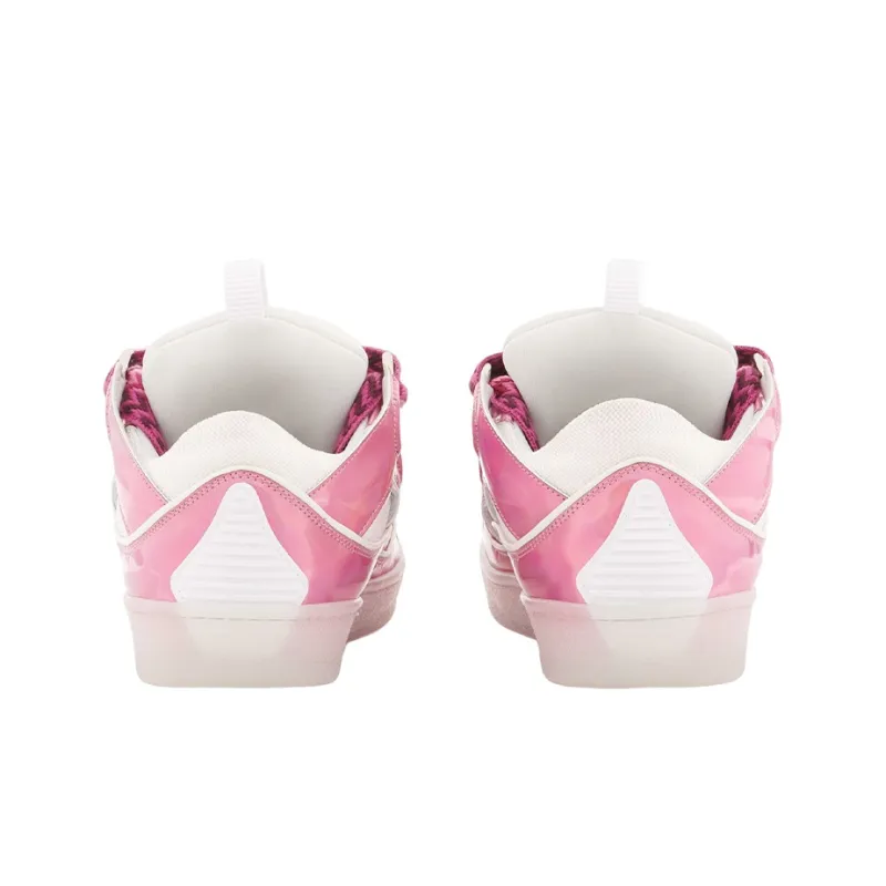 Lanvin Women's Curb Sneaker 'Metallic Pink'-4